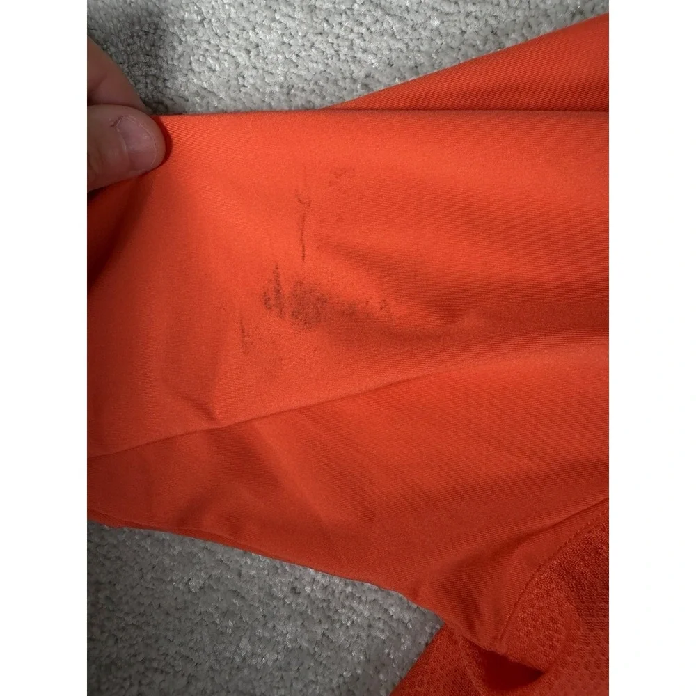 Huk‎ Performance Fishing Shirt Mens S Orange Long Sleeve UPF Polyester Beach Sun